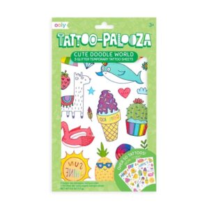 Cute doodle temporary tattoos for kids.
