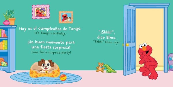 Cartoon characters plan a surprise party for Tango.