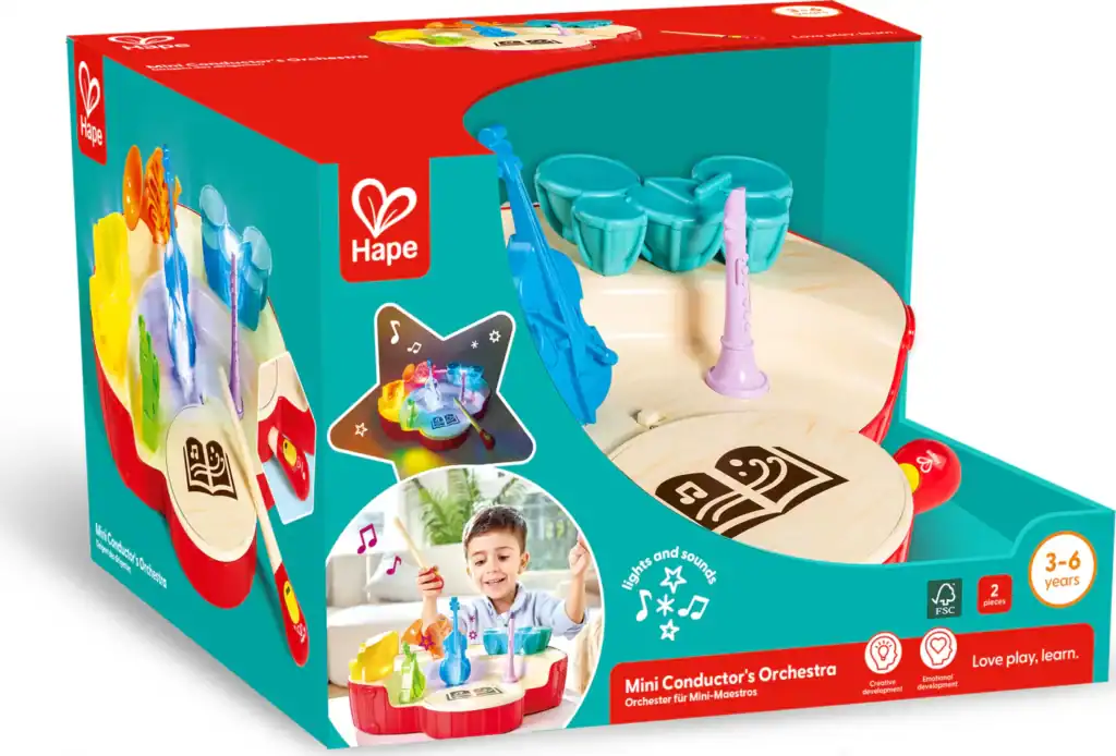 Hape Mini Conductor's Orchestra Toy Box