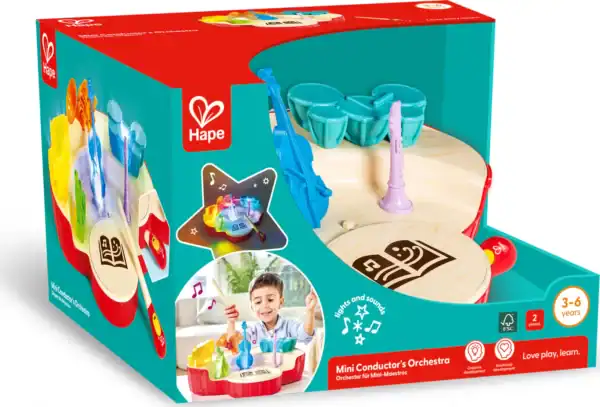 Hape Mini Conductor's Orchestra Toy Box