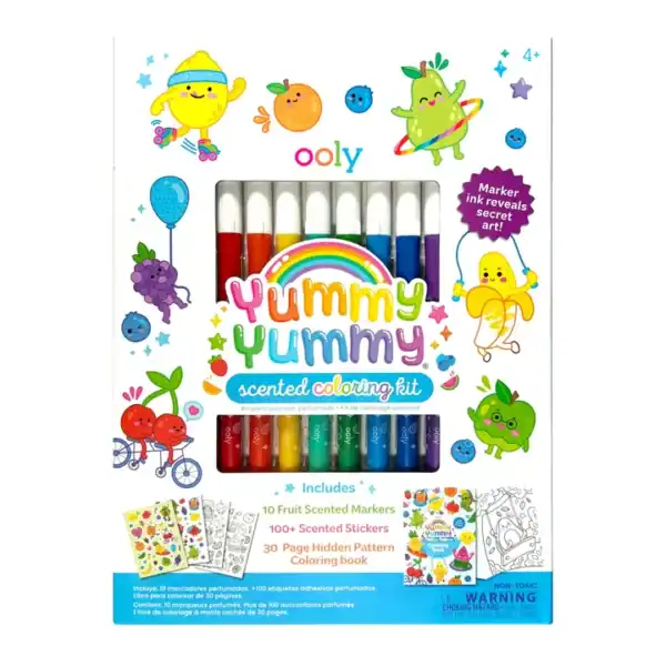 Yummy Yummy scented coloring kit with fruity markers.