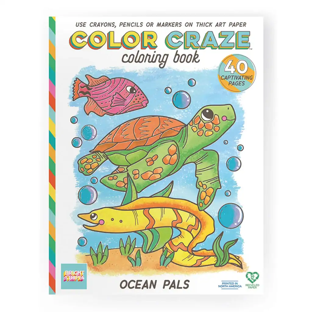 Color Craze Ocean Pals coloring book cover