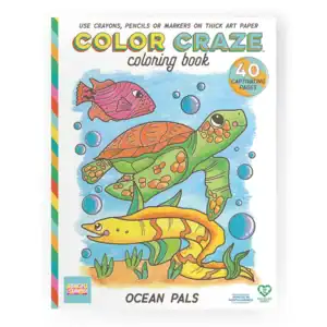 Color Craze Ocean Pals coloring book cover
