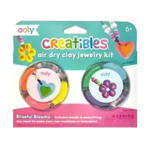 Creative air dry clay jewelry kit for kids.