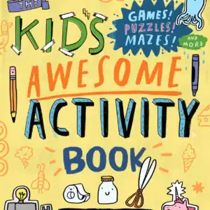 Kid's activity book with games and puzzles.