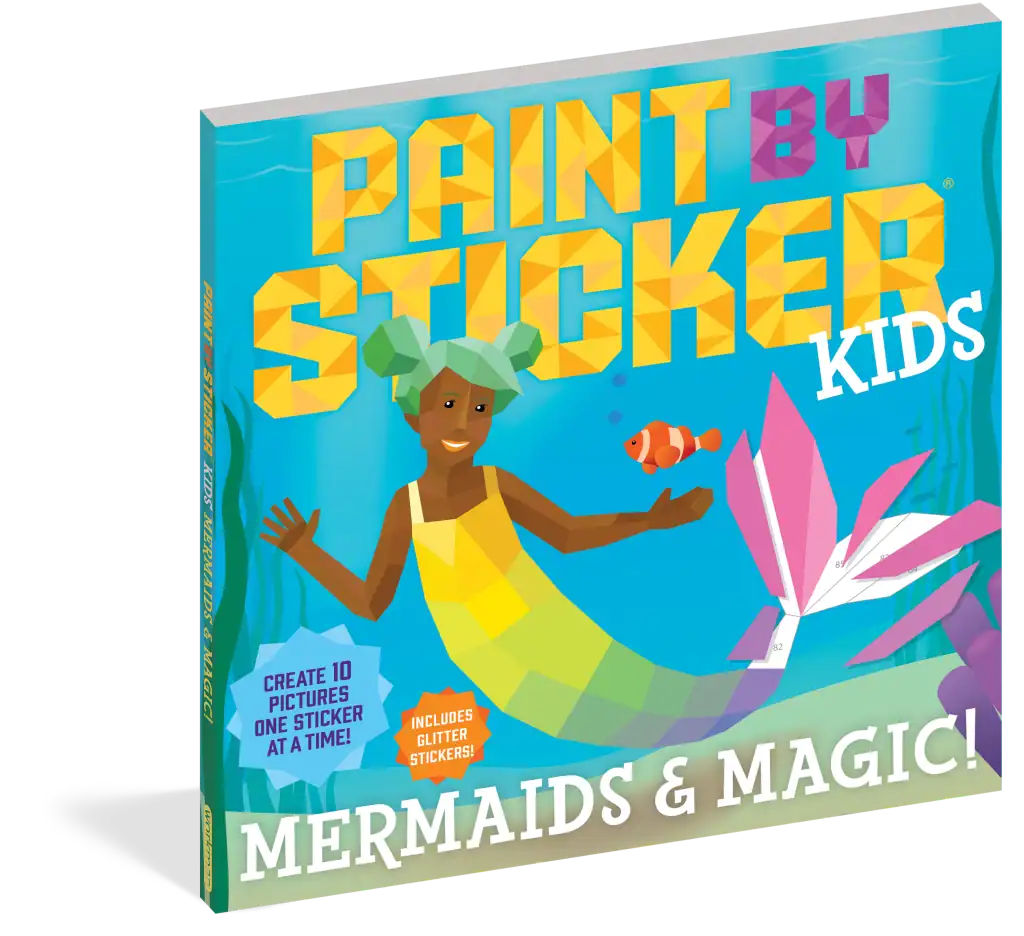 Paint by Sticker Kids: Mermaids and Magic book cover.