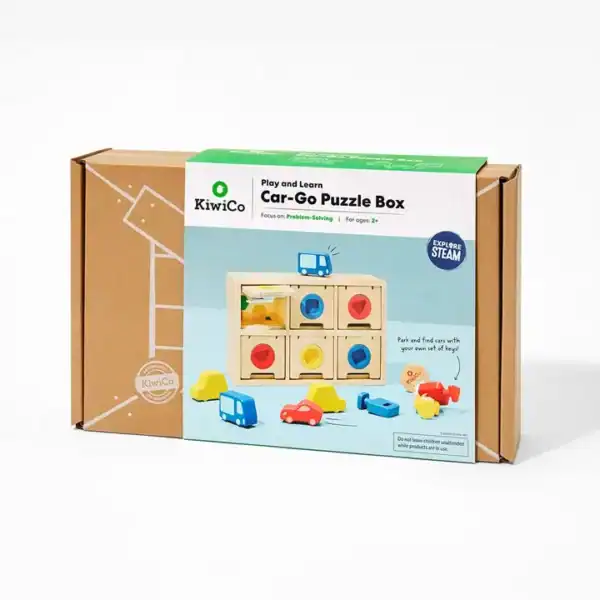 KiwiCo Car-Go Puzzle Box for kids learning.