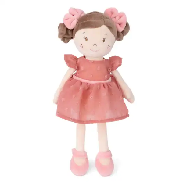 Pink doll with bows and dress