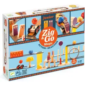 Zig & Go Magic action-reaction toy set box.