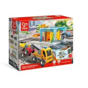 Hape toy repair and wash station for kids.