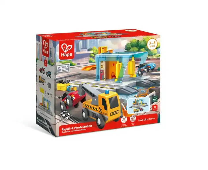 Hape toy repair and wash station for kids.
