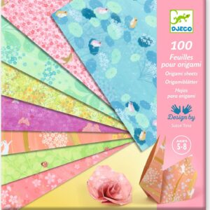 Colorful origami paper pack for ages 5-8.