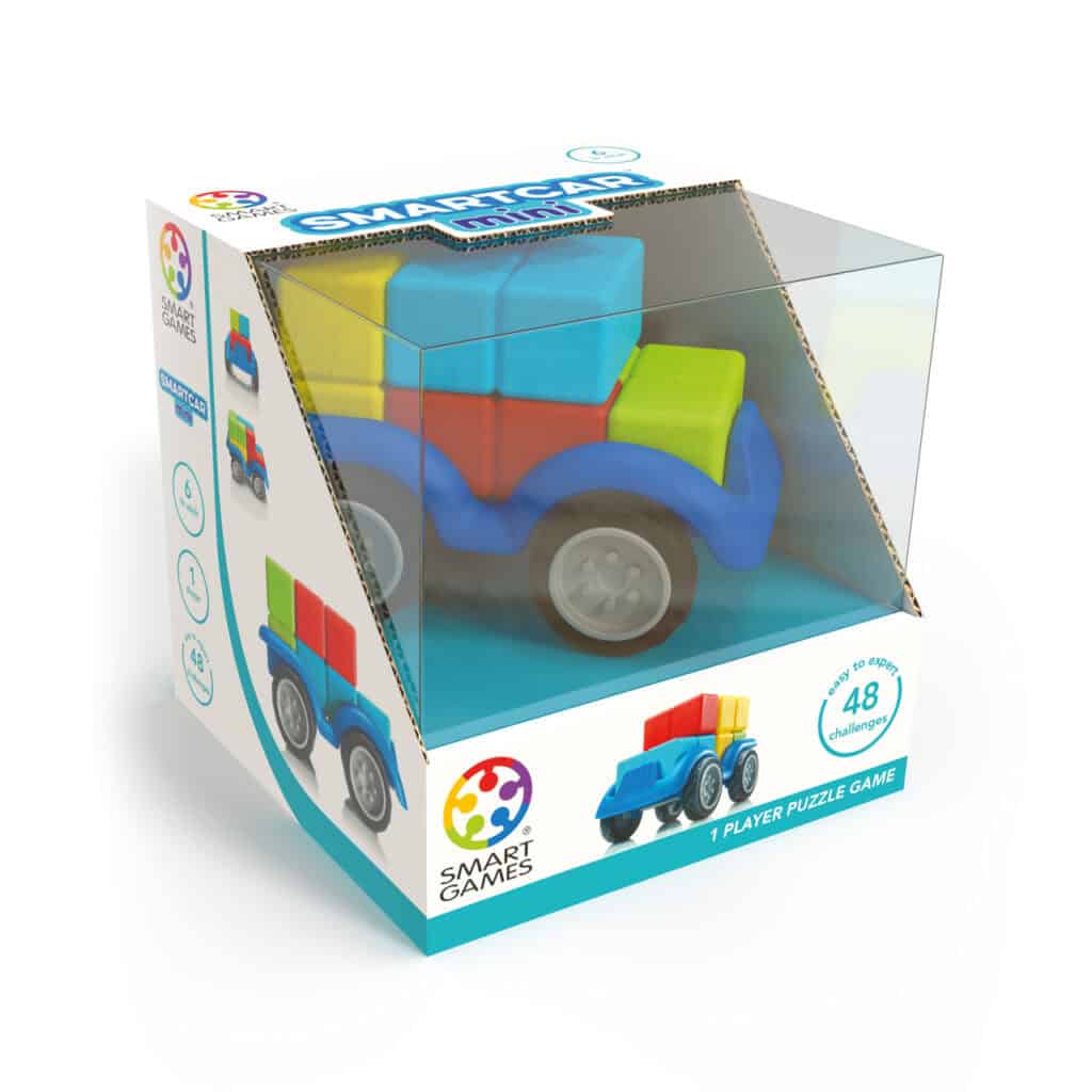 SmartGames SmartCar puzzle game in packaging.