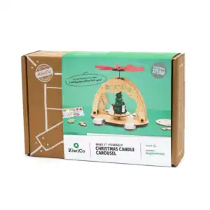 KiwiCo Christmas candle carousel kit packaging