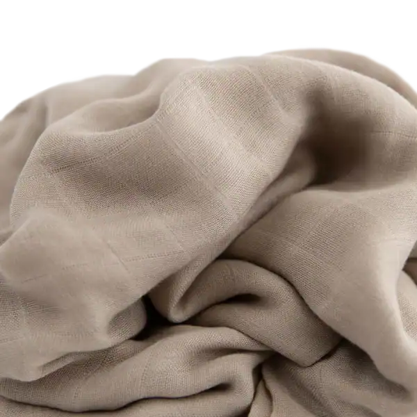 Close-up of beige fabric texture