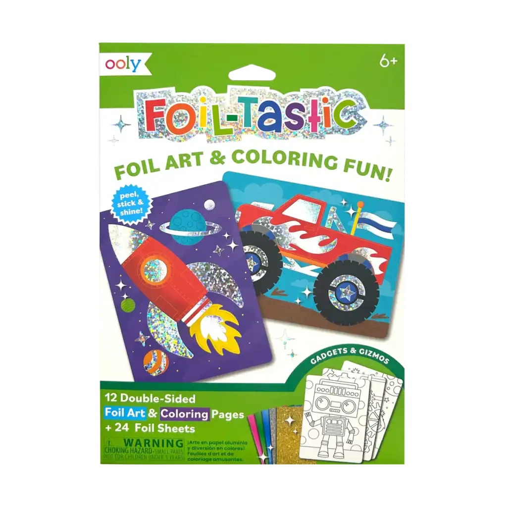 Foil art and coloring kit for kids.