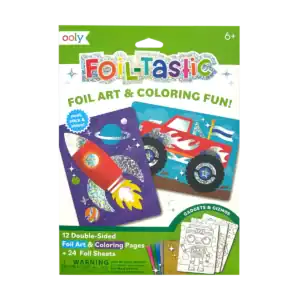 Foil art and coloring kit for kids.