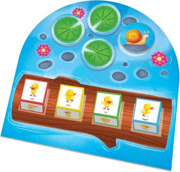 Children's educational board game with animal blocks