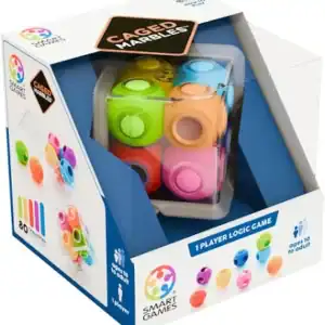 Caged Marbles puzzle game packaging