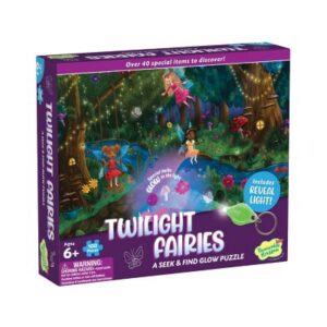 Twilight Fairies glow puzzle for ages 6 and up.