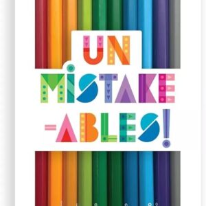 Pack of 12 erasable colored pencils.