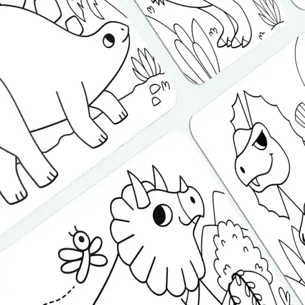 Dinosaur coloring pages for kids