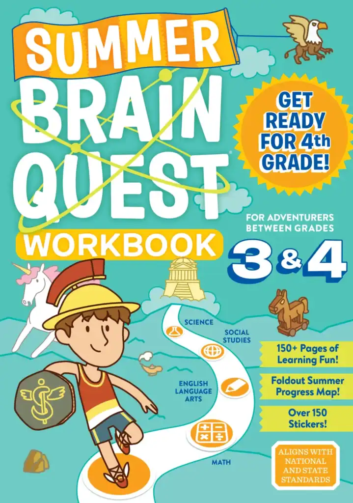 Summer Brain Quest Workbook for grades 3 and 4