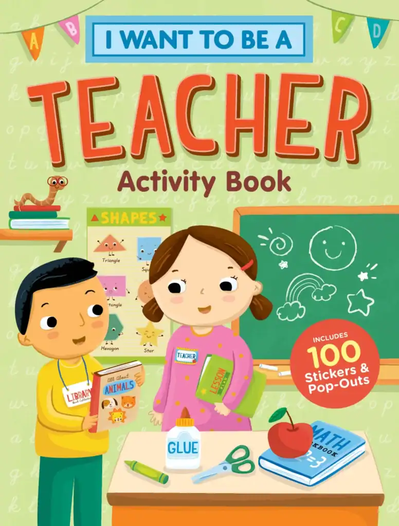 I Want to Be a Teacher Activity Book Cover