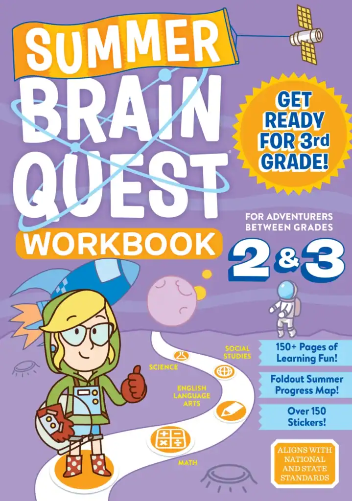 Summer Brain Quest workbook for grades 2-3 cover
