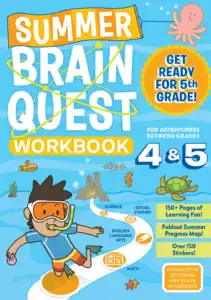 Summer learning workbook for grades 4 and 5.
