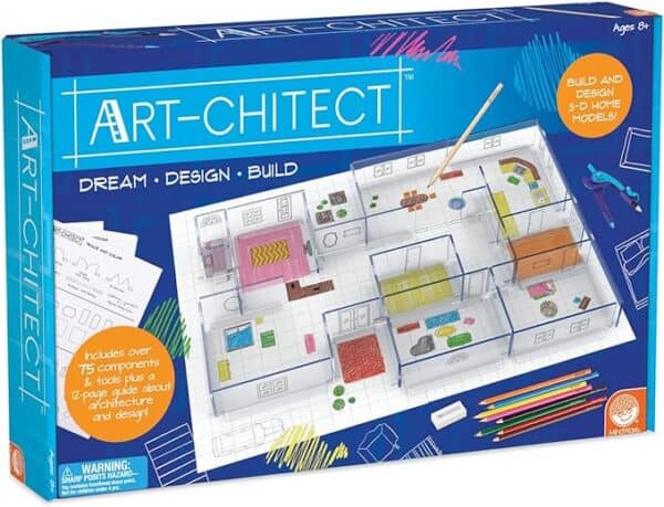 Art-chi-tect box with 3D home design kit.