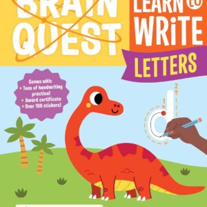 Brain Quest Learn to Write Letters book cover.