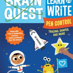 Brain Quest learn to write pen control book cover.