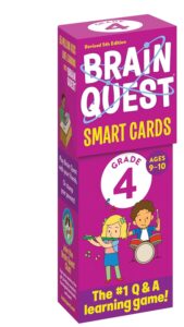Brain Quest Grade 4 smart cards for ages 9-10.