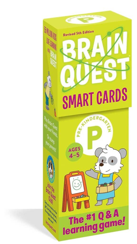 Brain Quest Pre-K smart cards for ages 4-5.