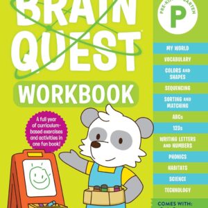 Brain Quest Workbook for ages 4-5, educational activities.