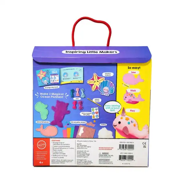 Magical ocean plushie crafting kit for kids.
