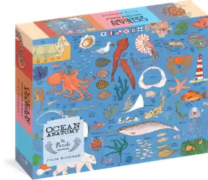Ocean Anatomy puzzle box featuring marine illustrations.
