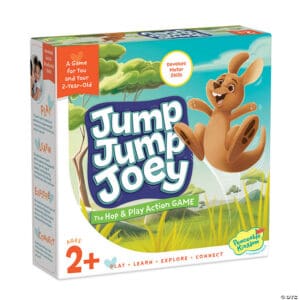 Jump Jump Joey game box with hopping kangaroo.