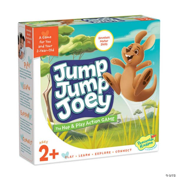 Jump Jump Joey game box with hopping kangaroo.