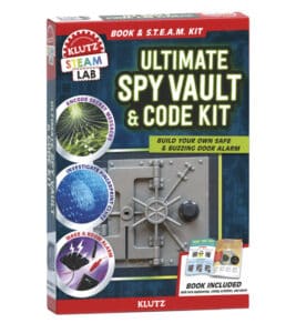 Klutz spy vault and code kit packaging