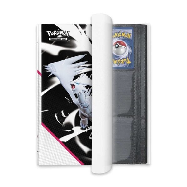 Pokémon card binder with dragon design.