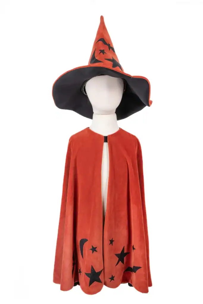 Child's wizard costume with hat and cape