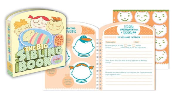 The Big Sibling Book with baby journal pages.