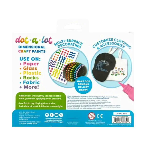 Dot paint set for multi-surface crafting.