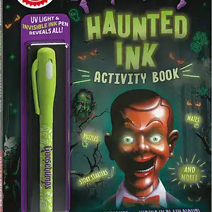 Goosebumps Haunted Ink Activity Book with UV pen.