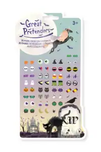 Halloween-themed stick-on earrings for kids
