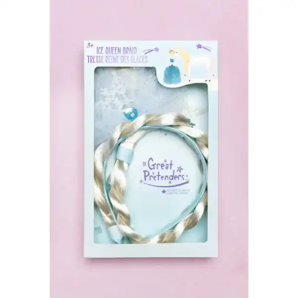 Ice Queen braid costume accessory in packaging.
