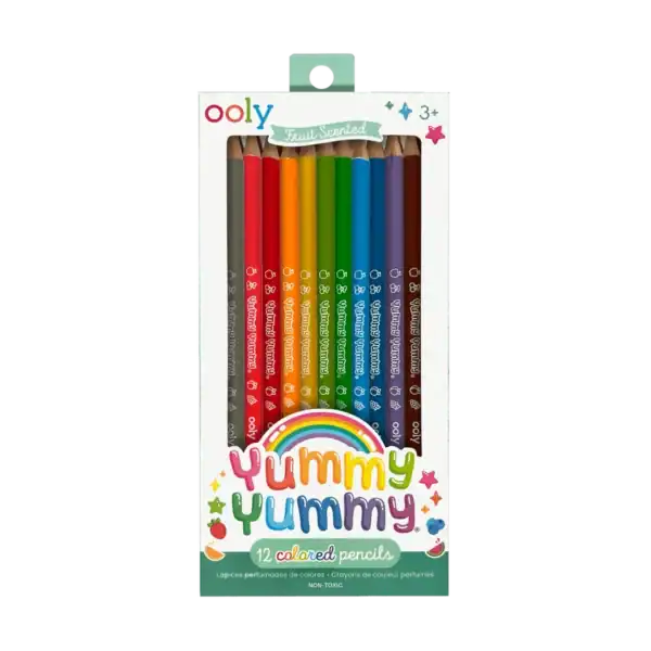 Fruit scented colored pencils set of 12.