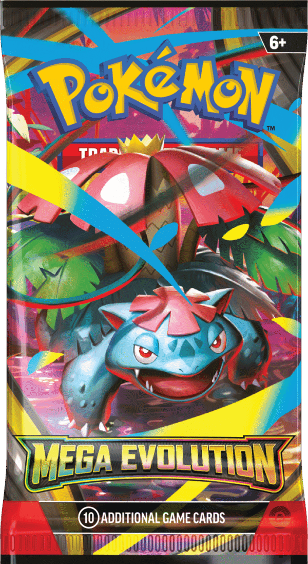 Mega Evolution Pokémon card pack featuring Venusaur